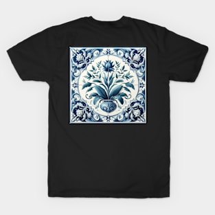 Delft Tile With Plant Pot No.1 T-Shirt